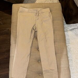 Tan polka dot pants